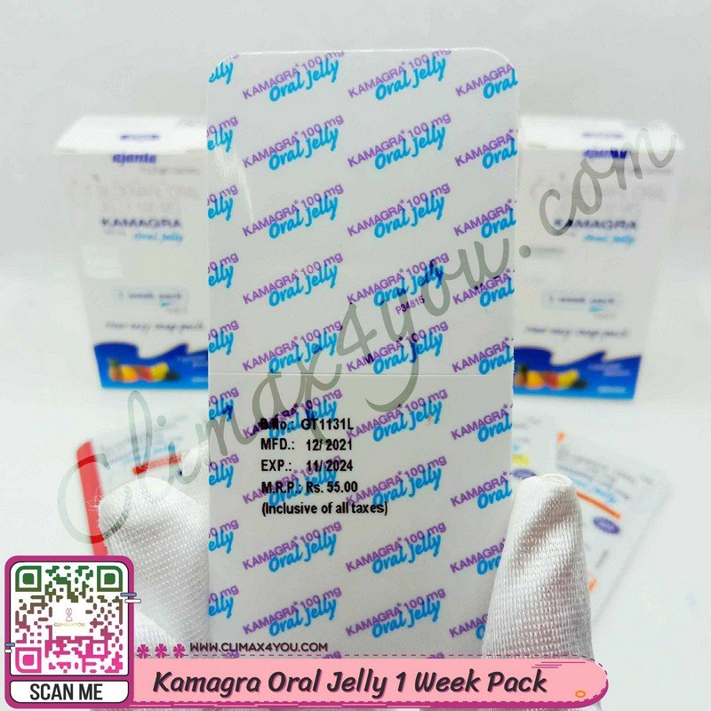 Kamagra Oral Jelly 1 Week Pack I คามากร้าเจลลี่ กล่อง 7 ซอง 7 รสชาติ - CLIMAX4YOU