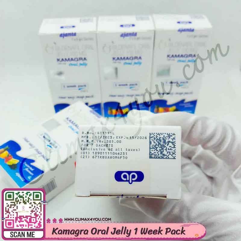 Kamagra Oral Jelly Week Pack-7 Kamagra Oral Jelly 1 Week Pack I คามากร้าเจลลี่ กล่อง 7 ซอง 7 รสชาติ - CLIMAX4YOU