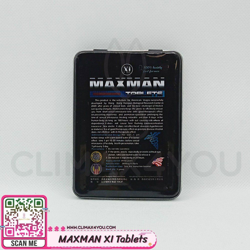 MAXMAN XI Tablets I แม็กแมน - CLIMAX4YOU